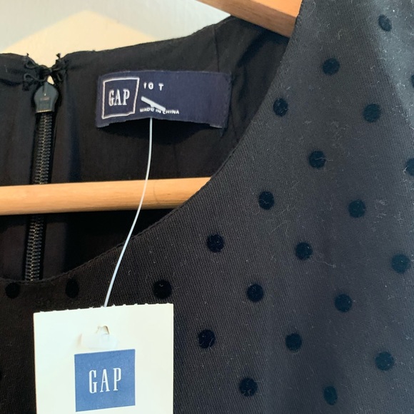 GAP black two tone polka dot dress - Picture 4 of 4